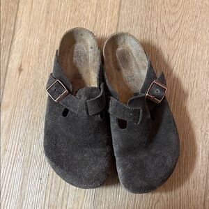 Birkenstock brown suede size 38